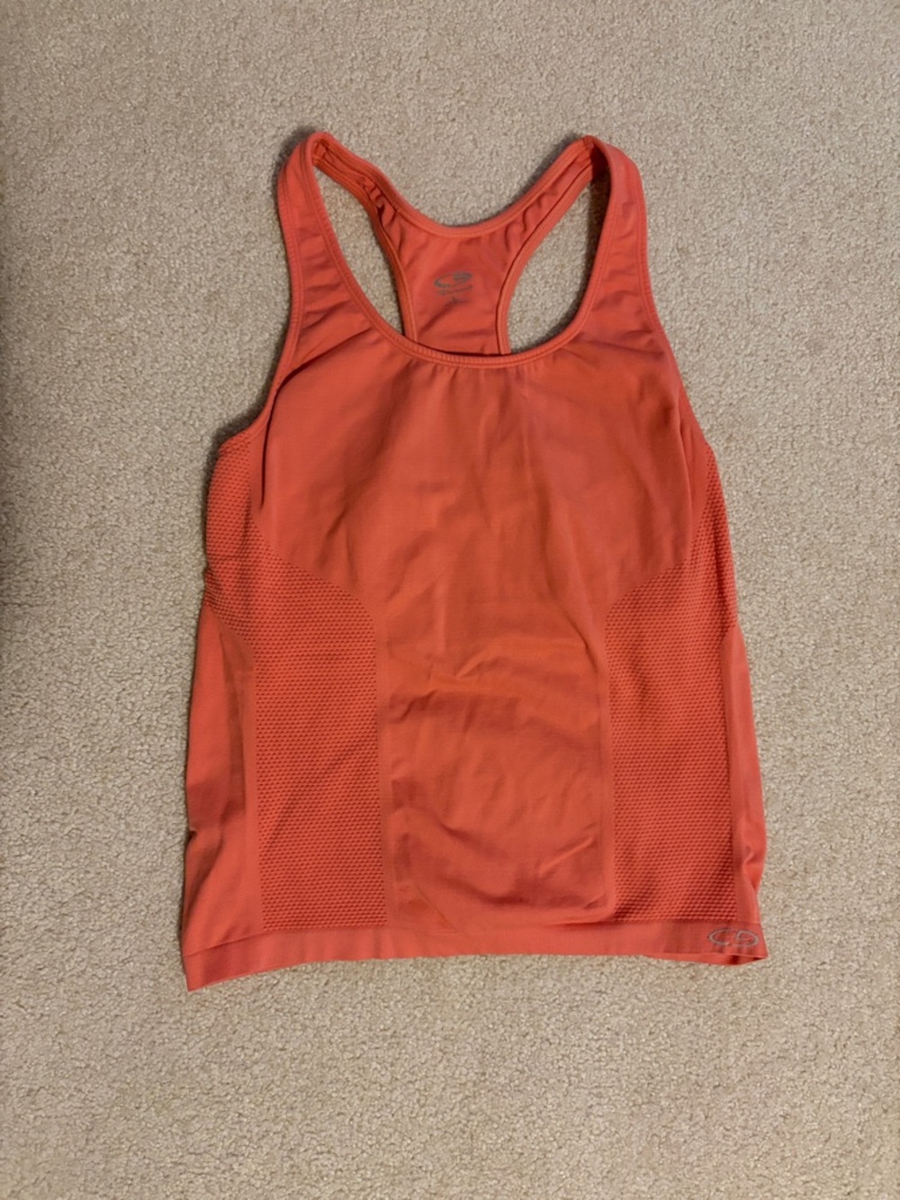 Champion Athletic Racerback Tank Top - Coral built in bra